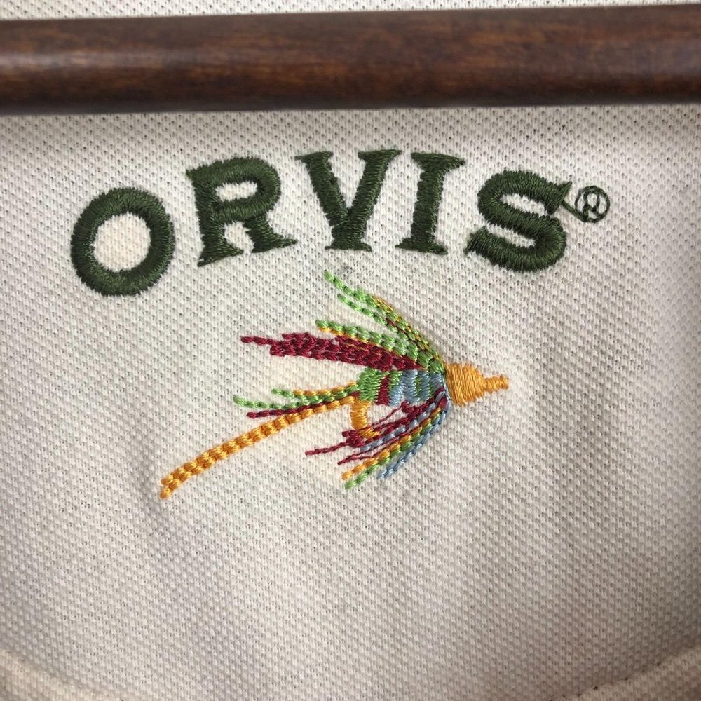 *SOLD* Orvis Grey Fleece Lined Long Sleeve Pullover XXL - Picture 6 of 9